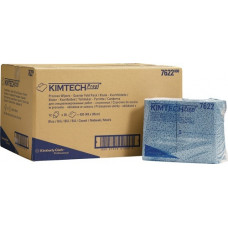 Procesdoekje KIMTECH 7622 L381xB490ca. mm blauw 1 laags, in vieren gevouwen 12 z