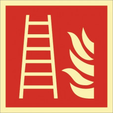 Brandveiligheidpictogram DIN EN ISO 7010 L148xB148 mm ladder folie