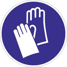 Gebodsteken ASR A1.3/DIN EN ISO 7010 handbescherming gebruiken kunststof