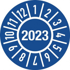 Keuringsticker d. 15mm jaar 2023 met maanden folie