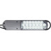 Schrijftafellamp metaal/kunststof zilver hoogte max. 380mm met tafelklem met LE