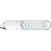 Schrijftafellamp metaal/kunststof wit hoogte max. 410mm standaard met LED
