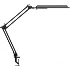 Schrijftafellamp metaal/kunststof zwart hoogte max. 380mm met tafelklem met LED