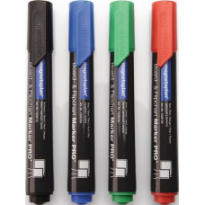Whiteboard stift blauw/groen/rood/zwart streepbreedte 1,5-3 mm ronde punt MAGNET