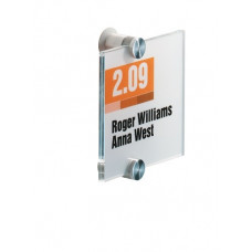 Deur-/infobord B105xH105mm controlevenster acryl achterdeel acryl DURABLE