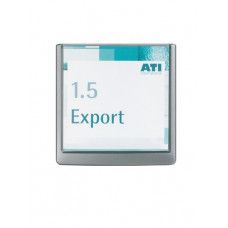 Deur-/infobord B149xH148,5mm controlevenster acrylglas achterdeel ABS grafiet D