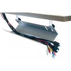 Kabelgoot B460xD185xH100mm zilver passend voor bureau