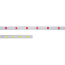 Magnetische lijst L1000xB50xS0,5mm wit zelfklevend MAGNETOPLAN