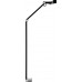 Schrijftafellamp aluminium/kunststof zwart hoogte 720mm met tafelklem met LED