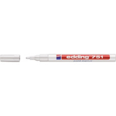 Lakmarker 751 wit streepbreedte 1-2 mm ronde punt EDDING