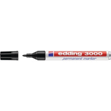 Permanentmarker 3000 zwart streepbreedte 1,5-3 mm ronde punt EDDING