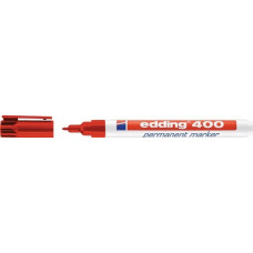 Permanentmarker 400 rood streepbreedte 1 mm ronde punt EDDING