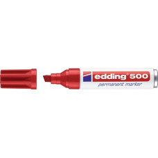 Permanentmarker 500 rood streepbreedte 2-7 mm spitse punt EDDING