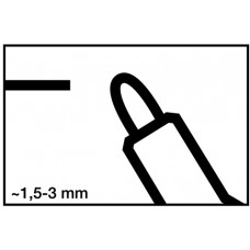Whiteboardmarker 250 zwart streepbreedte 1,5-3 mm ronde punt EDDING