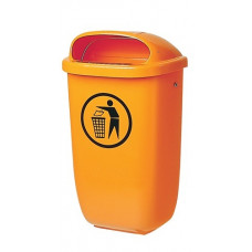 Afvalbak H650xB395xD250mm 50l oranje SULO