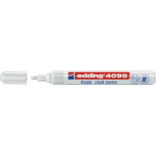 Krijtmarker 4095 wit streepbreedte 2-3 mm ronde punt EDDING