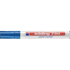 Lakmarker 750 blauw streepbreedte 2-4mm ronde punt EDDING