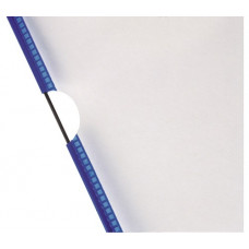Zichtpaneel PVC met draadframe kunststof ommanteld blauw DIN A4 niet-reflecteren
