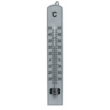 Kamerthermometer meetbereik -30 tot 50 graden Celsius H206xB35xD15mm beukenhout