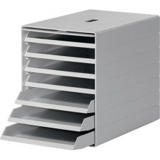 Ladenbox 7 laden m. intrekbare voorklep grijs H322xB250xD365 mm DURABLE