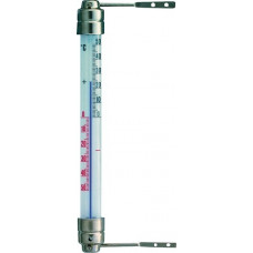 Raamthermometer meetbereik -50 tot 50 graden Celsius H200xB23xD28mm metaal