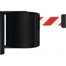 Gordelcassette zwart riemlengte 12m rood/wit voor wandmontage VIA GUIDE