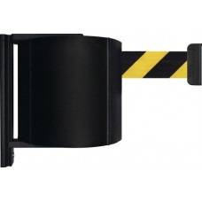 Gordelcassette zwart riemlengte 22m zwart/geel voor wandmontage VIA GUIDE