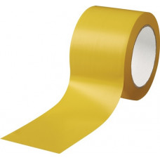 Grondmarkeringstape Easy Tape PVC geel lengte 33 m breedte 75 mm wiel ROCOL