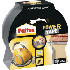 Weefseltape Power-tape zilvergrijs lengte 25 m breedte 50 mm wiel PATTEX