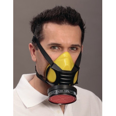 Halfgelaatsmasker Polimask GAMMA / siliconen EN 140 zonder filter, silicone EKAS