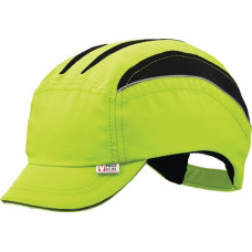 Veiligheidspet VOSS-Cap Neo 53-61 cm neongeel nylon EN812:2012-04 VOSS