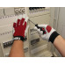Handschoen Griffy maat 9 rood/natuurkleurig geitennappaleer/interlock EN 388 PSA