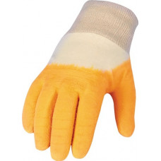 Handschoen maat 10 geel I PSA-categorie I katoen m.latex ASATEX