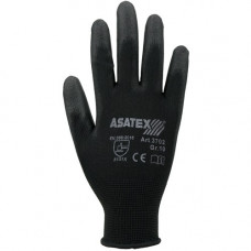 Handschoen maat 10 zwart EN 388 PSA-categorie II nylon met polyurethaan ASATEX