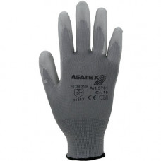 Handschoen maat 10 grijs EN 388 PSA-categorie II nylon met polyurethaan ASATEX