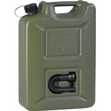 Brandstofjerrycan professional inhoud 20 l olijfgroen HDPe L350xB165xH495mm HÜNE