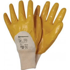 Handschoen Ems maat 10 geel bijzonder hoogwaardige nitril coating EN 388 PSA-cat