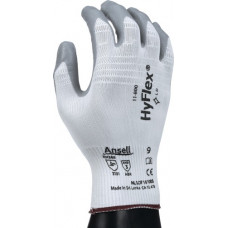 Handschoen HyFlex 11-800 maat 7 wit/grijs EN 388 PSA-categorie II nylon m.nitril