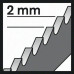 Stichsägeblatt T 119 BO Gesamt-L.83mm Zahnt.2mm HCS 5 St./Karte BOSCH