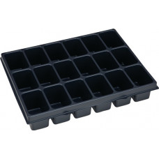 Verdeler voor kleine delen i-BOXX® iB 72 B349xD265xH63m polystyreen met 18 bakk