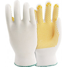 Handschoen PolyTRIX N 912 maat 8 wit/geel EN 388 PSA-categorie II polyamide/kato