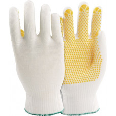 Handschoen PolyTRIX N 912 maat 9 wit/geel EN 388 PSA-categorie II polyamide/kato