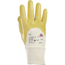 Handschoen Sahara 100 maat 10 geel BW-tricot m.nitril EN 388 PSA-categorie II HO