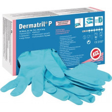 Wegwerphandschoen Dermatril P 743 maat 11 blauw nitril EN 374, EN 455 PSA-catego