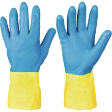 Chemicaliënhandschoen Kenora maat 10 blauw/geel EN 388, EN 374 PSA-categorie III