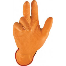 Wegwerphandschoen Grip Oranje maat 9 ORANGE nitril EN 388, EN 374 PSA-categorie