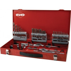 Schroefdraadtap-set M3-M4-M5-M6-M8-M10-M12 44-delig HSS RUKO