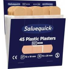 Pleisterstrip salvequick watervast 6 navulverpakking per 45 st. SALVEQUICK