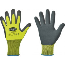 Handschoen Flexter maat 8 neongeel/grijs EN 388 PSA-categorie II polyester met l