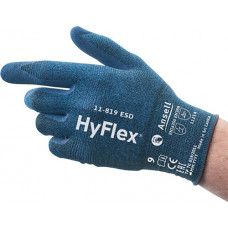 Handschoen HyFlex 11-819 ESD maat 10 blauw EN 388, EN 16350 PSA-categorie II ANS